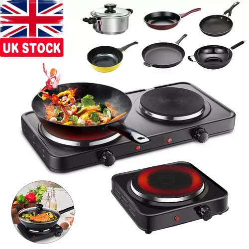 Double hot plate - double, portable