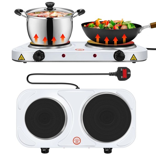 Double hot plate - plate, portable