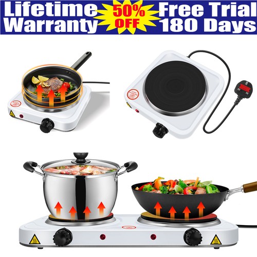 Electric hob double single - hob,