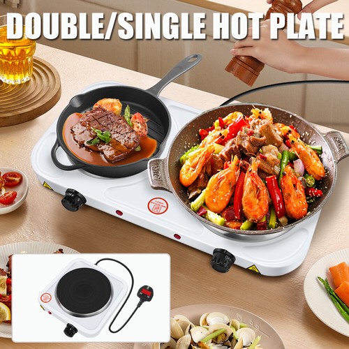 Electric hob double ring table - double,